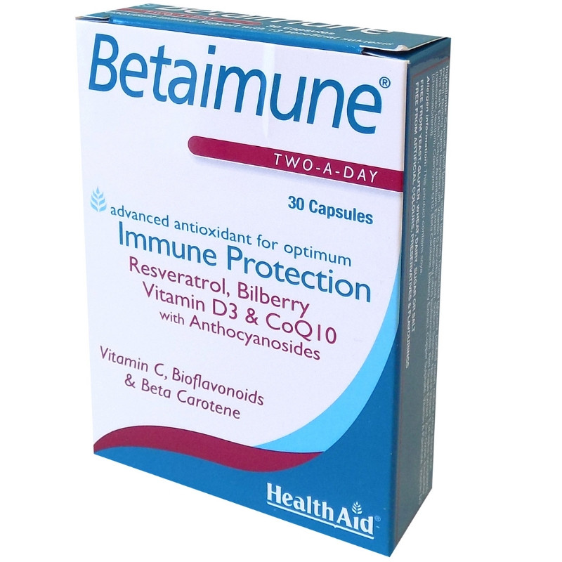 HEALTH AID Betaimune Συμπλήρωμα για Ενίσχυση του Ανοσοποιητικού 30 κάψουλες